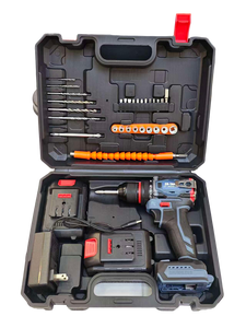 34PCS 21V 2AH Lithium Electric Drill <b>Set</b> 60N.m Multifunctional Electric Drill Impact Drill Ergonomic Anti-slip Handle in stock - Product Image 6