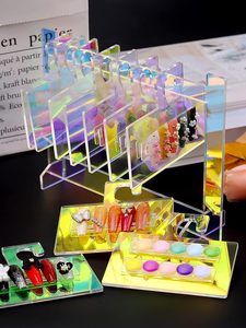 Acrylic Nail Art Display <span class=keywords><strong>Stand</strong></span>, kalolary Mẹo móng tay giả hiển thị bảng đánh bóng, 50 cái móng tay đứng với 3m Băng keo hai mặt - Product Image 4