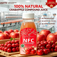 NFC Crabapple Ananas Sinaasappel Mango Gemengd Fruitpuree 230ml 8 Flessen Doos Suiker Vrij Halal Natuurlijke Smaak Versgeperst 100%