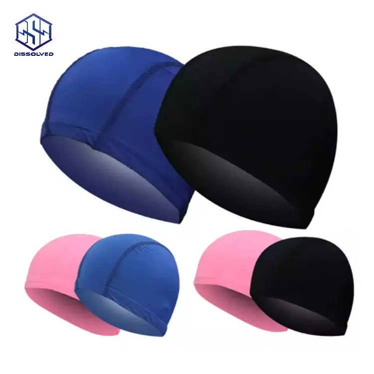 Unisex Free Size Swimming Caps Elastic Nylon Ear Protection Long Hair Swimming Pool Hat Ultrathin Bathing Caps