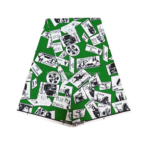 Élection de président Wrapper de haute qualité Impressions personnalisées Tissus africains <span class=keywords><strong>Kanga</strong></span> 100% coton - Product Image 5