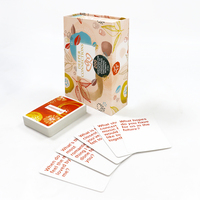 Cartes de jeu de questions émotionnelles pour couples imprimées en usine, cartes de conversation personnalisées avec boîte magnétique