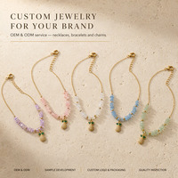 Collier en pierres précieuses naturelles, chaîne en acier inoxydable, pendentif ananas, bijoux faits à la main, perles, bijoux d'été pour femmes