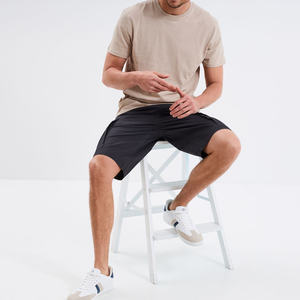 Mens Cotton Cargo Shorts Mid Knee Zipper Breathable Quick Dry <b>Drawstring</b> Closure Summer Casual Plus Size Friendly Custom Logo - Product Image 6