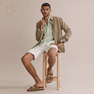 Camicie da <span class=keywords><strong>uomo</strong></span> in <span class=keywords><strong>lino</strong></span> biologico Camicie a doppia tasca per gli uomini sostenibili, vestibilità regolare, <span class=keywords><strong>camicia</strong></span> di <span class=keywords><strong>lino</strong></span> Melange Eco Friendly - Product Image 6