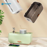 Boîte de rangement pour câbles détachable de grande capacité vert clair avec couvercle anti-poussière, boîte de rangement pour câbles électriques pour la maison et le bureau