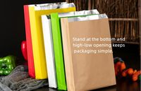 Couleur personnalisée biodégradable feuille d'aluminium doublée emballage alimentaire Kraft papier Barbecue sac pour Hot Dog Sandwich Hamburger à emporter