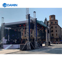 Estructura de armazón de aluminio de gran venta para escenarios de conciertos al aire libre y exhibiciones.