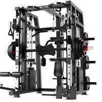 Nouvelle machine Smith multifonctionnelle la plus vendue, machine à câbles en forme d'oiseau, ensemble combiné pour squats et développés assis à domicile.