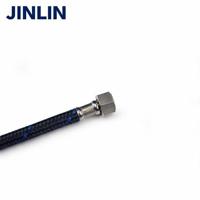 Tuyau flexible tressé en acier inoxydable 304 JINLIN, haute pression, pour raccordement d'eau, lavabo, douche, bidet, toilettes