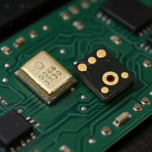 Microfono Quadrato a 6 Pin Placcato in Oro, Componente per Montaggio Superficiale - Product Image 3