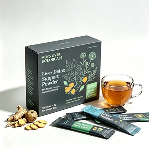 ODM OEM Mélange en poudre de chardon-Marie, curcuma et pissenlit pour le soutien hépatique, supplément botanique en sachet pour le bien-être quotidien - Product Image 1