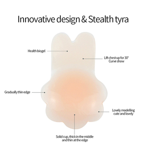 Nouvel Arrivage Grandes Couvre-Mamelons Adhésifs Réutilisables en Silicone pour Robes de Mariée et Effet Push-Up pour Femmes Adultes - Product Image 5