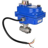 Vanne à boisseau sphérique DNOVA en acier inoxydable AISI 316 PTFE DN10-32 jusqu'à 200 ° Actionneur électrique C