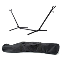 Petit support de hamac double pour camping en plein air robuste en acier inoxydable portable avec cadre pliable en nylon