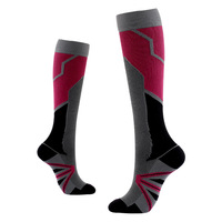 Chaussettes de compression respirantes mi-hautes pour marathon, chaussettes de sport colorées, chaussettes de compression pour mollets pour activités de plein air