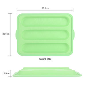 Food Grade Silicone <b>Oven</b> Safety Fiberglass French Bread Bread Pan Non-stick Reusable Fiberglass French Bread Mould - Product Image 3