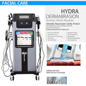 เครื่องพ่นออกซิเจน 11 in 1 มัลติฟังก์ชั่น H2o2 Aqua Peel ทำความสะอาดผิวหน้าอย่างล้ำลึก ขจัดสิ่งสกปรกในรูขุมขน ฟื้นฟูผิว เครื่องพ่นออกซิเจนแบบ Dermabrasion - Product Image 5