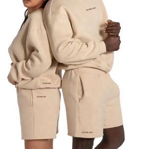 Vêtements de jogging personnalisés <span class=keywords><strong>Short</strong></span> pullover deux pièces Vêtements <span class=keywords><strong>pour</strong></span> hommes Survêtement <span class=keywords><strong>pour</strong></span> hommes Sweat Combinaison de sport unisexe - Product Image 1