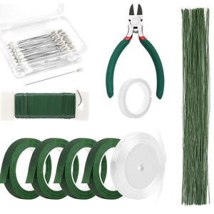 <strong>Floral</strong> Arrangement Kit with Green <strong>Floral</strong> Tape and <strong>Floral</strong> <strong>Wire</strong> Boutonniere Flower Pin for Wreath Making Supplies - Product Image 1