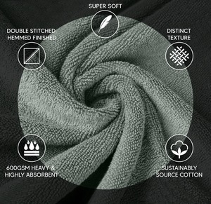 Luxueux 550 GSM 100% Coton Extra Large Serviette De Bain 24x48 POUCES Teint À Séchage Rapide Doux Hôtel Qualité Serviettes De Plage Antimicrobien - Product Image 4