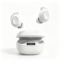 AliSelect X70 Écouteurs sans fil fins et invisibles pour le sommeil, Bluetooth 5.4, mains libres, stéréo 9D, pour le sport et le gaming, intra-auriculaires, Type-C, souples