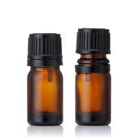 Flacons compte-gouttes en verre réutilisables 5 ml, vides, pour aromathérapie, sérum et huiles essentielles, avec pipette – Vente en gros économique