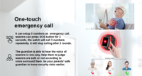 Bracelet de sécurité pour personnes âgées atteintes de la maladie d'Alzheimer, montre connectée avec géolocalisation 2/3/4G, appel vidéo, SOS d'urgence, traceur GPS personnel pour personnes âgées