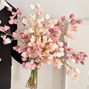 Fleurs artificielles en soie, style naturel haute simulation, pour décoration de mariage, maison, salon, table - Product Image 3