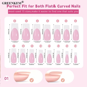 150 pièces boîte acrylique couverture complète 3 en 1 Gel doux UV <span class=keywords><strong>faux</strong></span> <span class=keywords><strong>ongles</strong></span> réutilisables 15 tailles Designer presse sur <span class=keywords><strong>ongles</strong></span> Art - Product Image 3