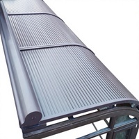 Toldo Retráctil de Diseño Moderno para Exteriores, Persiana de Aleación de Aluminio Resistente al Viento, Techo Enrollable Motorizado, Persiana para Patio Exterior