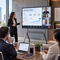 Tableau blanc interactif numérique QDE 4K, écran LCD intelligent, produit éducatif et pour conférences, prix