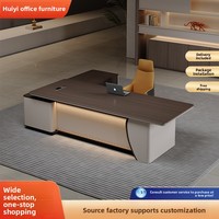 Bureau de direction en L moderne avec chaise et armoire latérale – Mobilier de bureau commercial
