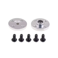 Rotor de bateau RC en aluminium CNC de bonne qualité AGFRC 25T Spline Silver Round Horn M3 HSO07 AL6061