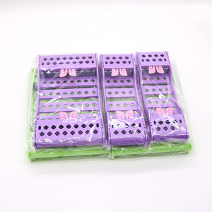 Caja de Esterilización para Instrumentos Dentales, Tipo Tarjeta Verde Púrpura, para Almacenamiento y Organización de Herramientas Dentales - Product Image 1