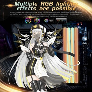 Thiết kế mới DDR4 Led RGB PC chơi Game <span class=keywords><strong>RAM</strong></span> DDR5 16GB/32GB tản nhiệt XMP ECC EXPO Bộ nhớ tốc độ nhanh với 5600/6000 MHz cho máy tính để bàn - Product Image 3