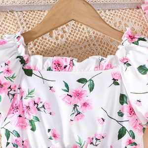 Abito da Cerimonia per Bambine Hongbo, Elegante Vestito Floreale Personalizzato per Damigelle, Abito da Principessa per Bambine - Product Image 4