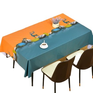 <span class=keywords><strong>Nappe</strong></span> rectangulaire en PVC de style européen, sans lavage, pour table à manger et table basse, idéale pour un usage quotidien à la maison - Offre Spéciale - Product Image 5