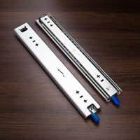 Glissières de tiroir à roulement à billes entièrement extensibles, robustes, verrouillables, 53 mm, électrogalvanisées, pour armoire à outils de camping-car, remorque industrielle