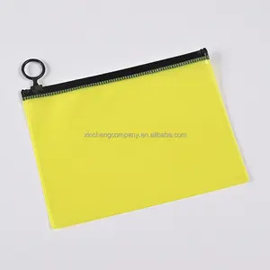 Custom size logo pvc transparent zipper bag pvc packaging bag zipper clear pvc tote bag with zipper closure