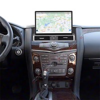 Stereo Mobil GPS Android OLED 13 inci untuk Nissan Patrol Y62 Infiniti QX80 QX56 Wireless CarPlay Android Auto Plug & Play Radio