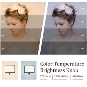 DB 14 ''panneau LED caméra vidéo lumière Dimmable Photo Studio & Live Stream lampe de remplissage trois couleurs Tri - Product Image 6