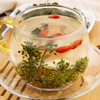 Contoh gratis 100% murni teh Herbal Cina dapat dimakan bunga Ginseng kering teh bunga Sanchi