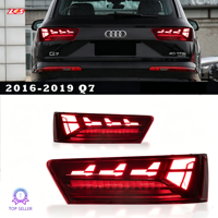 Conjunto de Luces Traseras Rojas Nuevas para Modelos Audi Q7 16-19, Actualización LED, Luz de Circulación Diurna Personalizada, Señal de Giro Secuencial