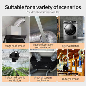 Ac канал 4 дюймов алюминиевая труба 4 дюйма алюминиевой фольги гибкий воздуховод труб, устанавливаемое на вентиляционное отверстие в салоне автомобиля воздуха вентиляционная трубка Сушилка воздуховод для дома - Product Image 5