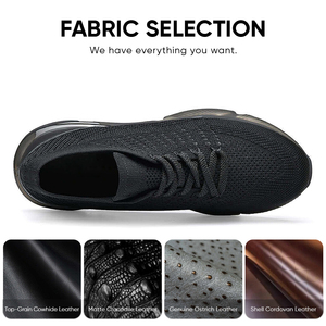 Chaussures décontractées à plateforme pour hommes, fabriquées sur mesure par une usine avec 30 ans d'expérience, rehaussant la taille de 7 cm, en cuir respirant, pour la marche, vente en gros - Product Image 3