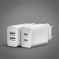 Adaptateur Chargeur Rapide Double USB-A USB-C Prise UK Tension Universelle 10W 5V2A Protection OTP/OVP Matériau Ignifuge PC Garantie 2 Ans