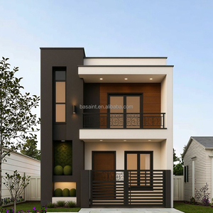 บ้าน2ชั้นเหล็กน้ำหนักเบากันน้ำแบบแยกส่วนบ้านกระท่อม3เตียง2อ่างอาบน้ำอัจฉริยะสำเร็จรูปซูเปอร์มาร์เก็ตพลังงานแสงอาทิตย์ที่ทันสมัย - Product Image 1