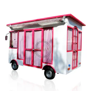 促销电动移动食品卡车出售热狗食品配送车支持颜色尺寸和标志定制促销