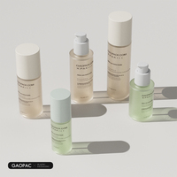 Flacons cosmétiques PETG de 30 à 120 ml avec pompes à lotion et à spray, option de logo personnalisé pour crème pour le visage